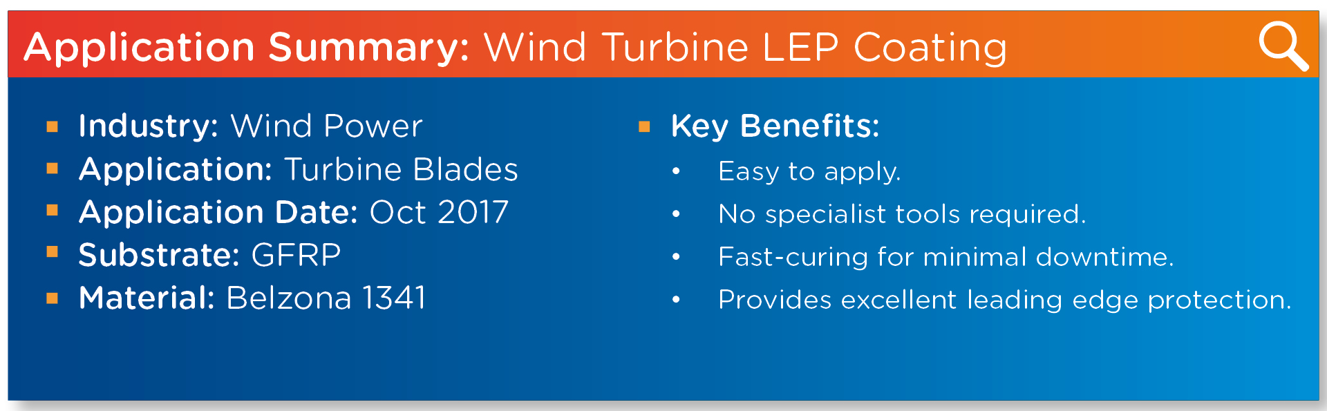 Belzona 1341 Leading Edge Protection