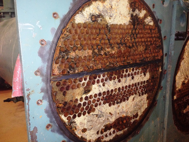 Severe pitting corrosion to the heat exchanger