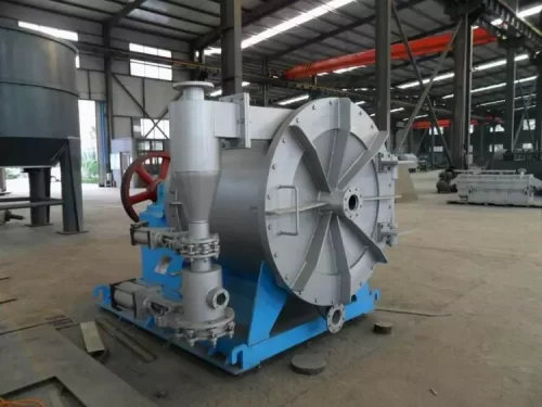 An example of a turbo separator used in the paper industry