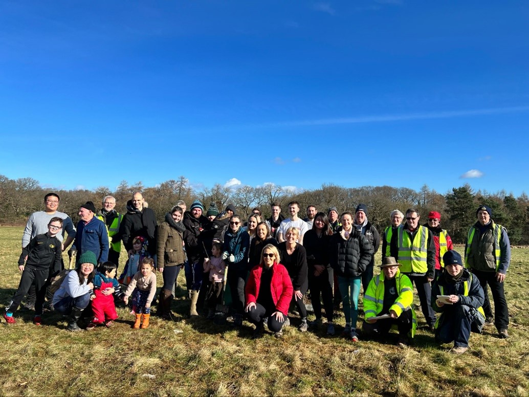 The Belzona Team planted over 1,000 trees in local Harrogate area