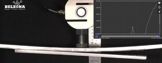 Figure 6 – 3-point load Specimen Testing