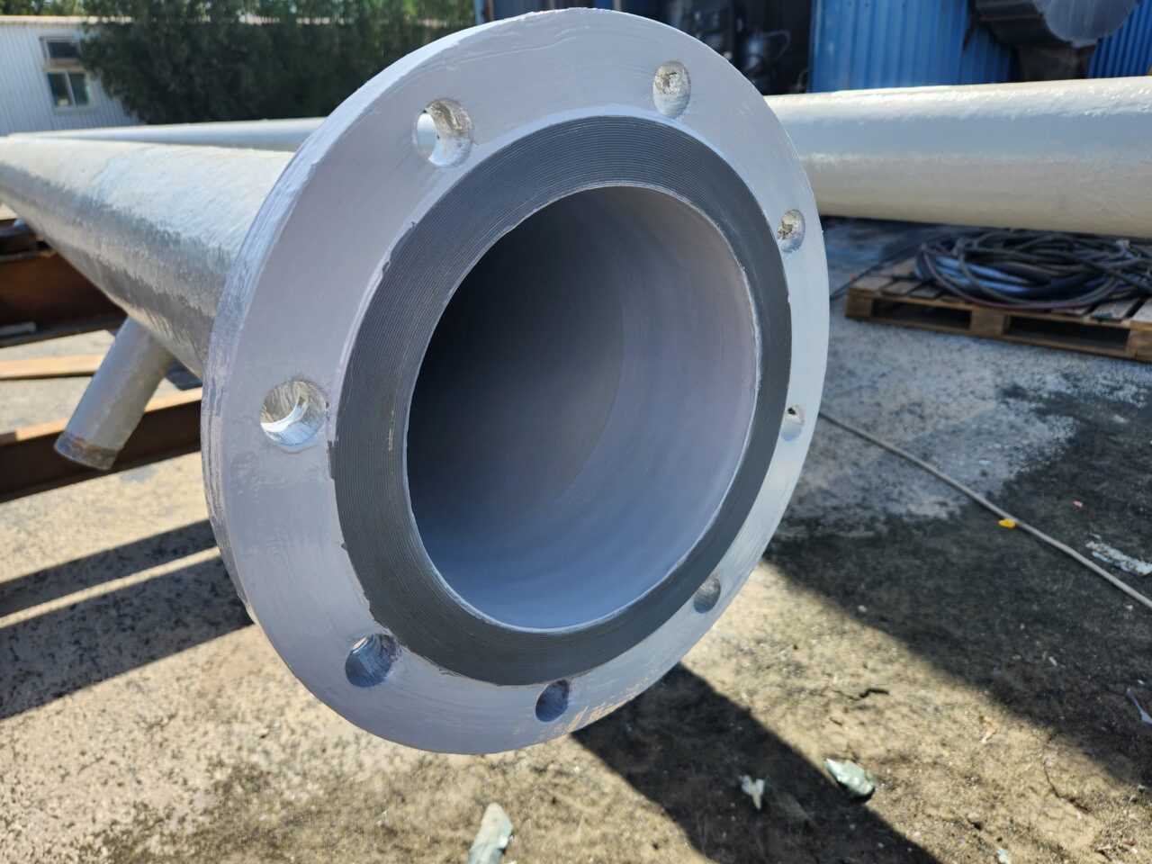 Flange Face Forming Technique Restores Damaged Sand Filter Flange