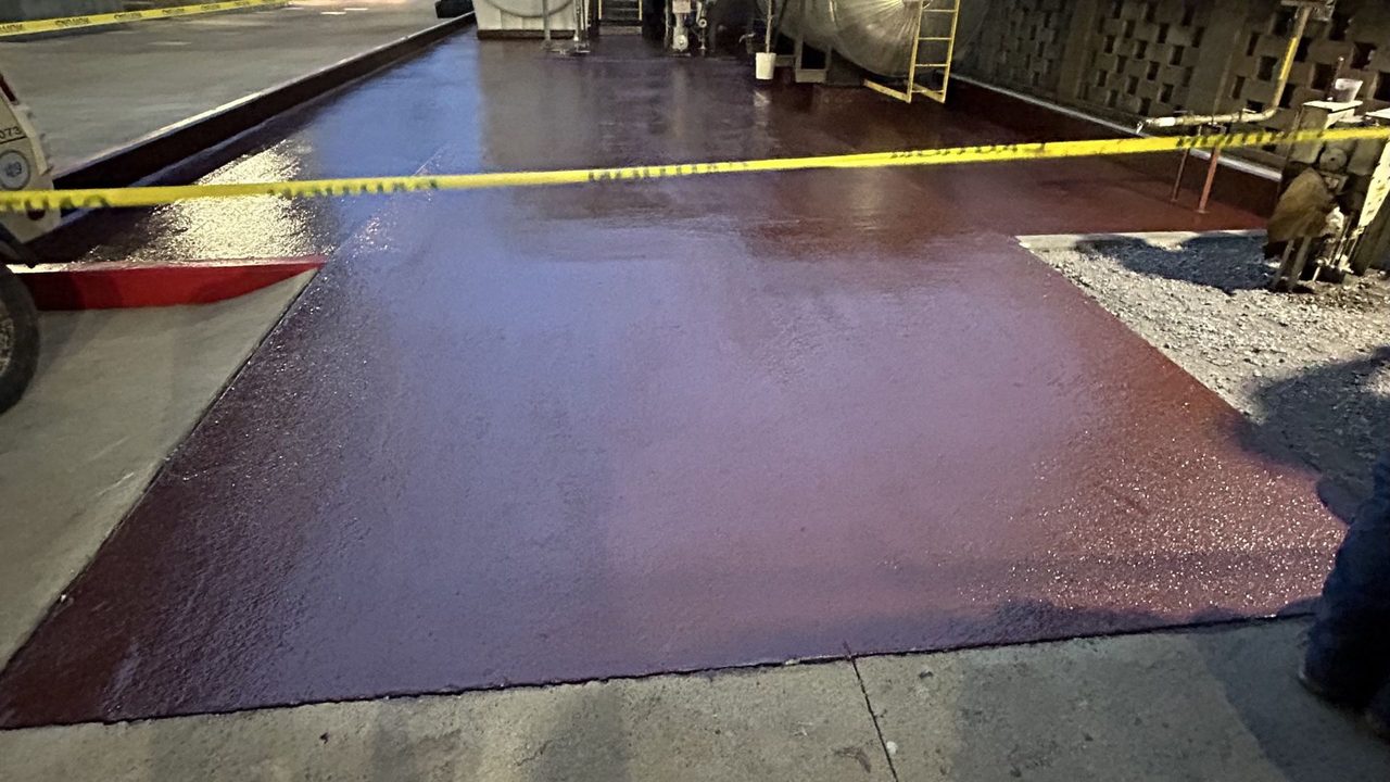 Belzona 4311 Applied Incorporating Aggregate for a Slip Resistant System