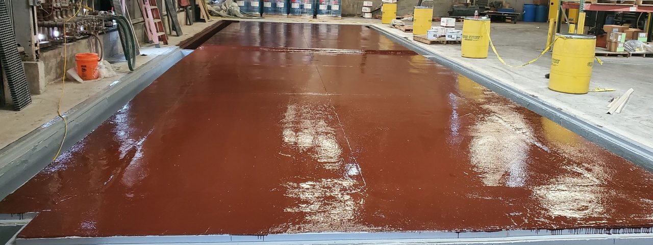 Chemical Resistant Coating Applied to New Containment Area