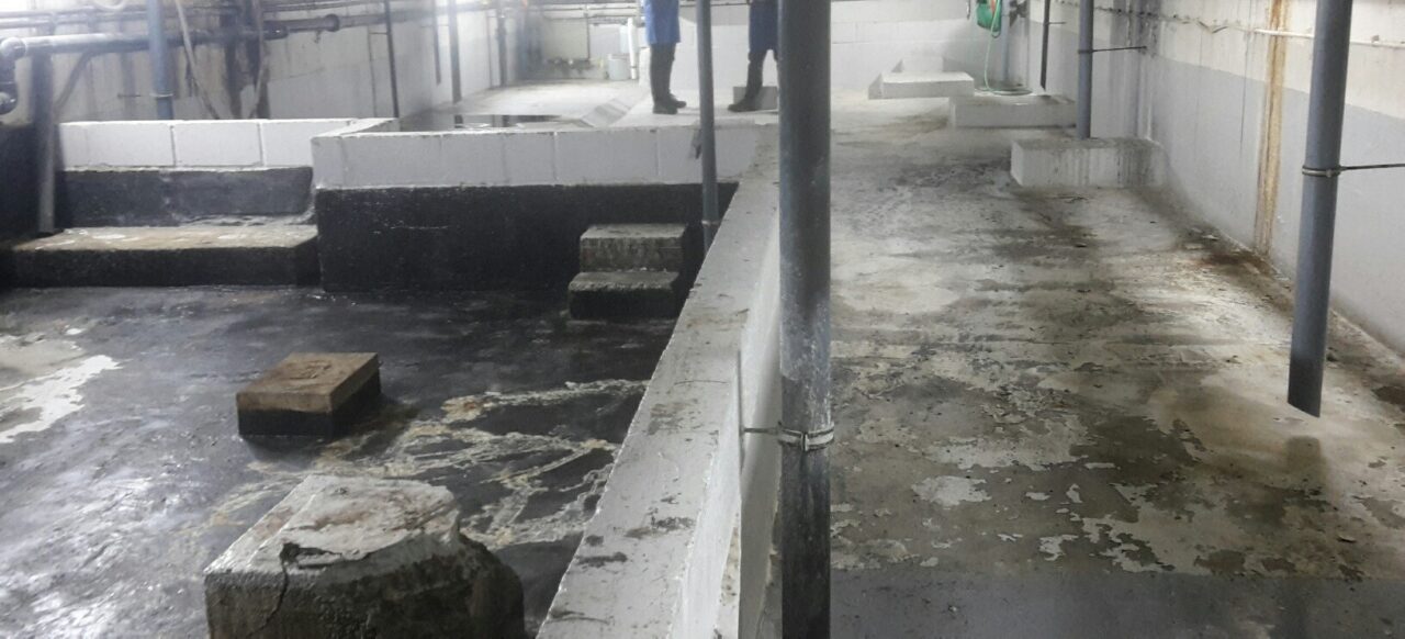 Corroded Bund Area