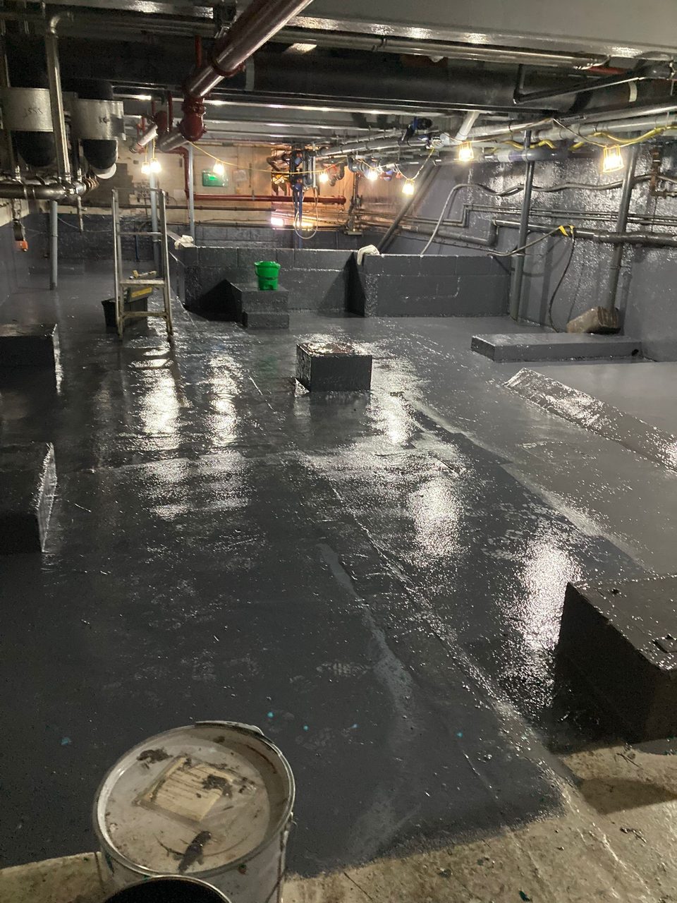 Chemical Resistant Coating Applied to Bund