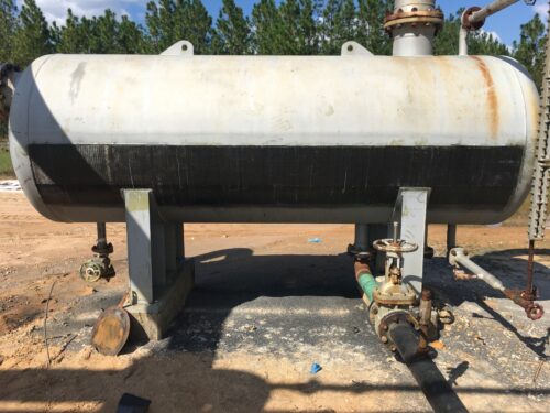 A tank repaired with Belzona SuperWrap